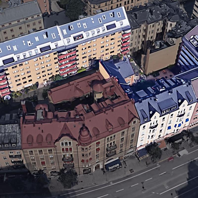 Relining på Surbrunnsgatan/Hagagatan - Odenplan i Stockholm.