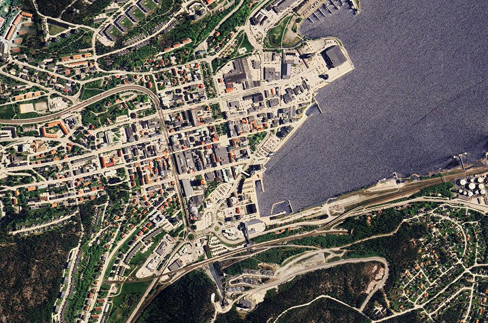 Örnsköldsvik från ovan.